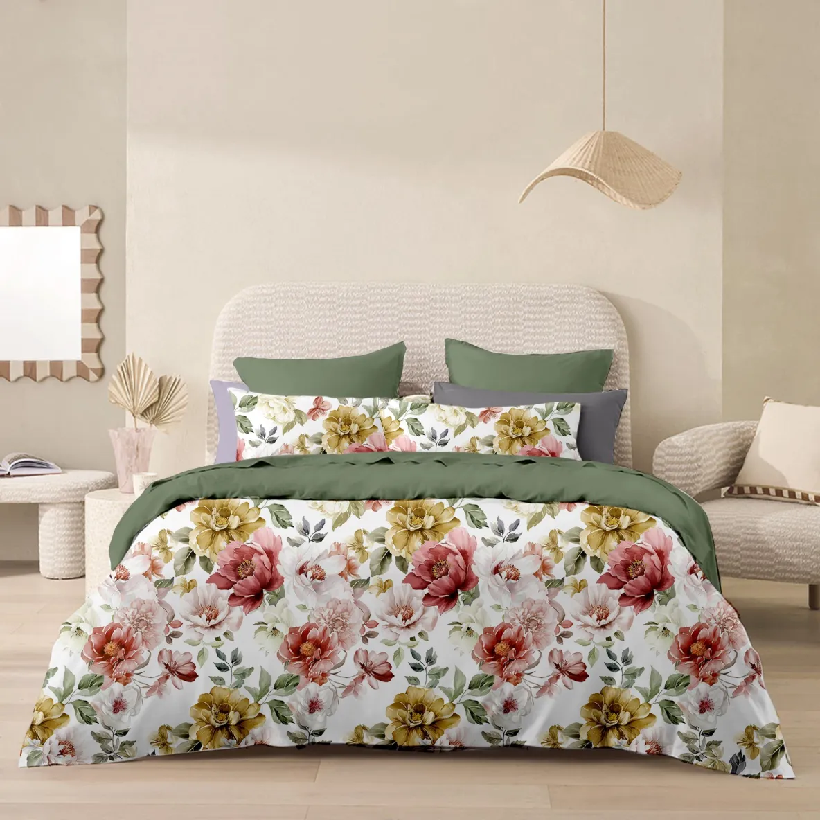 zAyMzzz! Garden Grace Duvet Cover Set